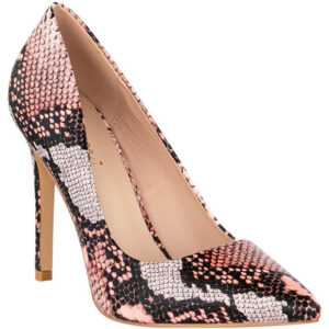 Snake Print Pointed Heels